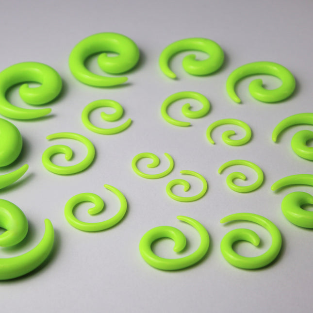 Green UV Gauge Spirals