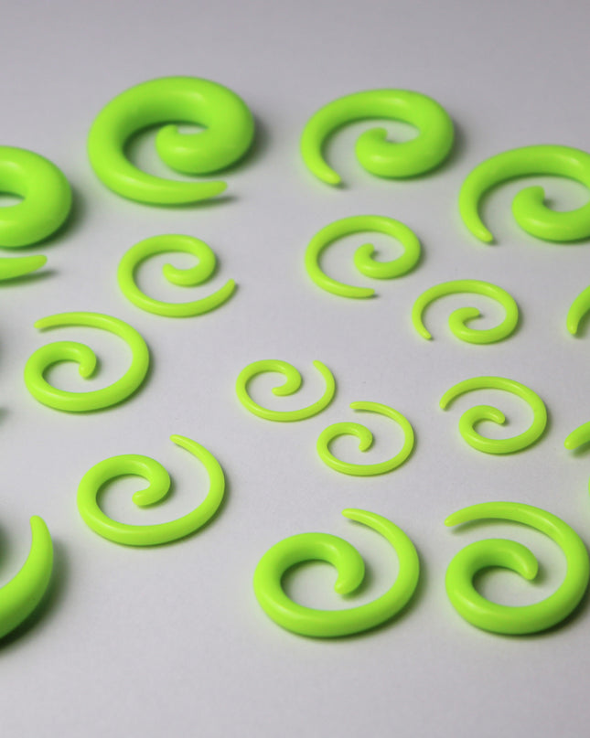 Green UV Gauge Spirals