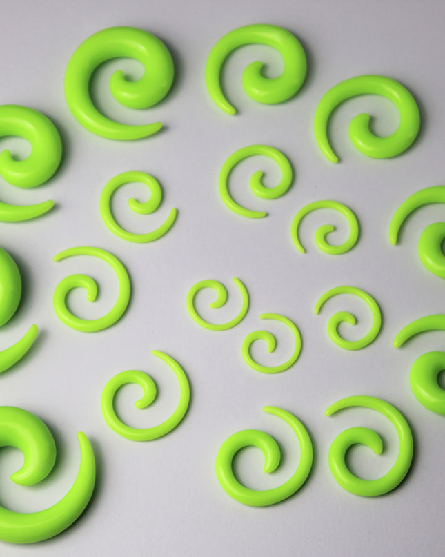 Green UV Gauge Spirals