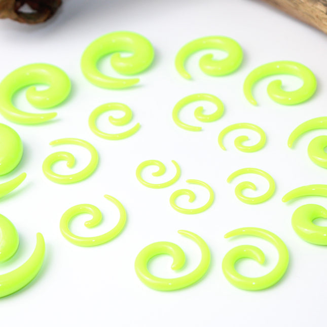 Green UV Gauge Spirals