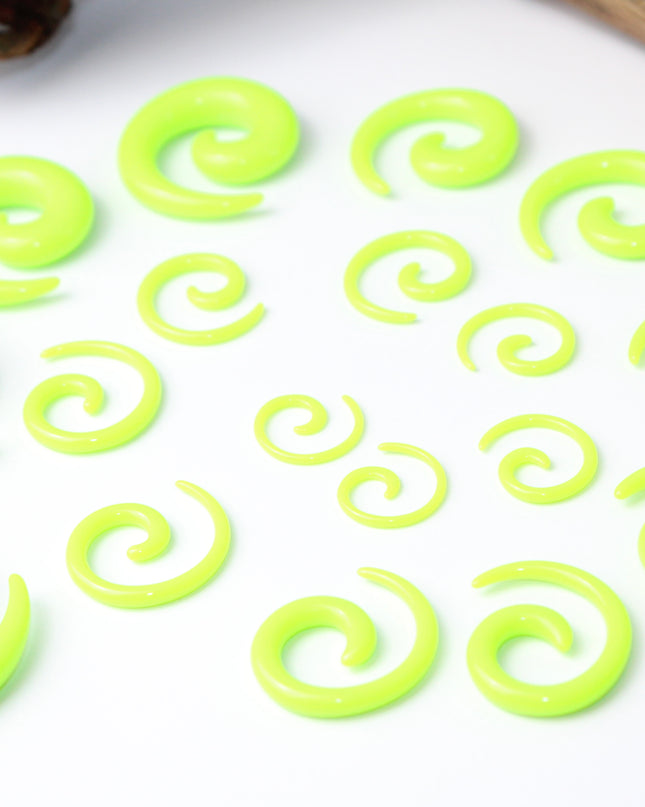 Green UV Gauge Spirals