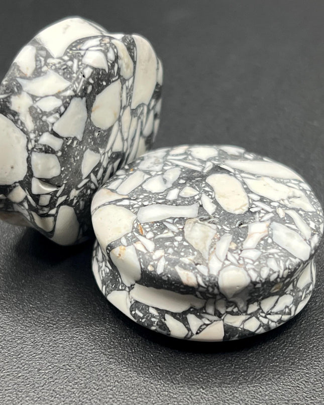 Howlite Stone Plugs - Gauges Double Flare