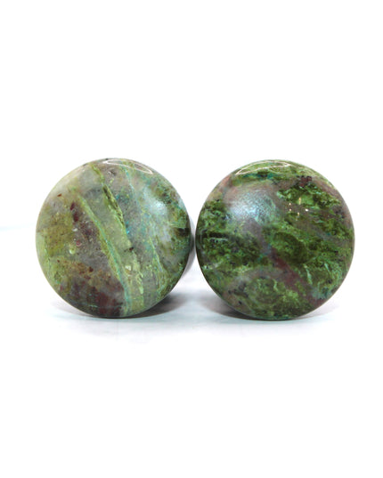 African Jade Plugs Single Flare Pair
