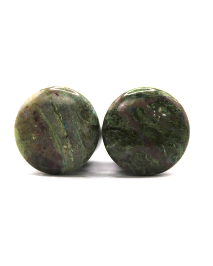African Jade Plugs Single Flare Pair
