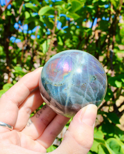 Pyrite Sphere – Natural Polished Crystal Ball, Gold Stone Display Piece