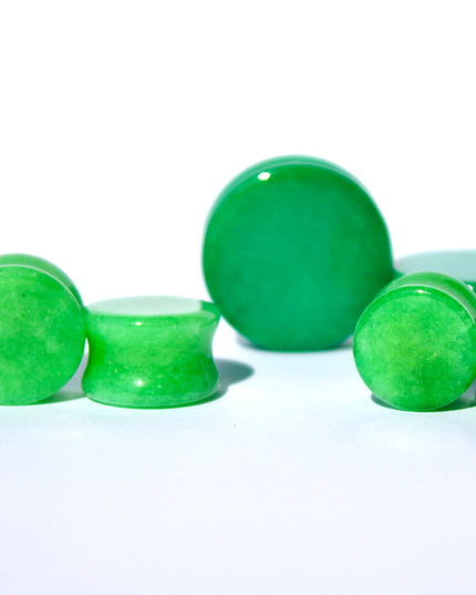Jade Plugs – Double Flare Natural Stone Gauges 4mm-25mm