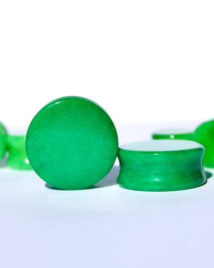 Jade Plugs – Double Flare Natural Stone Gauges 4mm-25mm