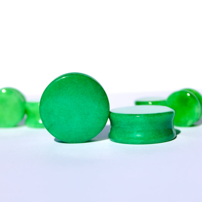 Jade Plugs – Double Flare Natural Stone Gauges 4mm-25mm