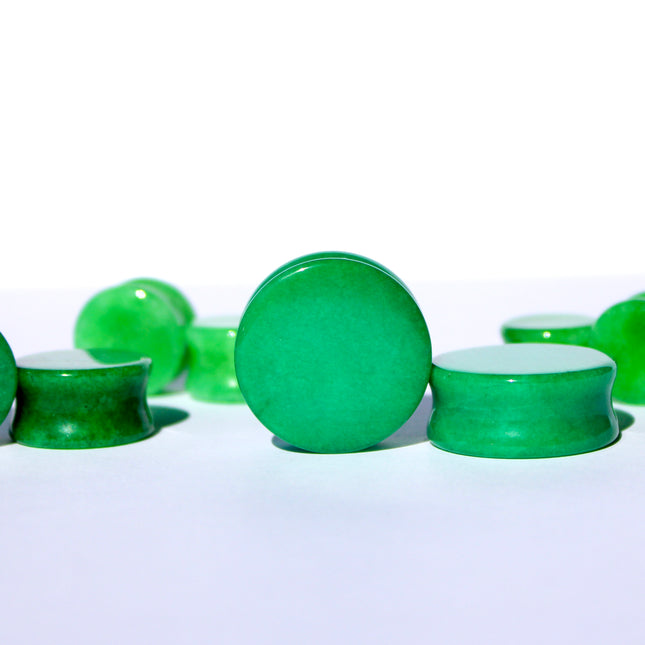 Jade Plugs – Double Flare Natural Stone Gauges 4mm-25mm