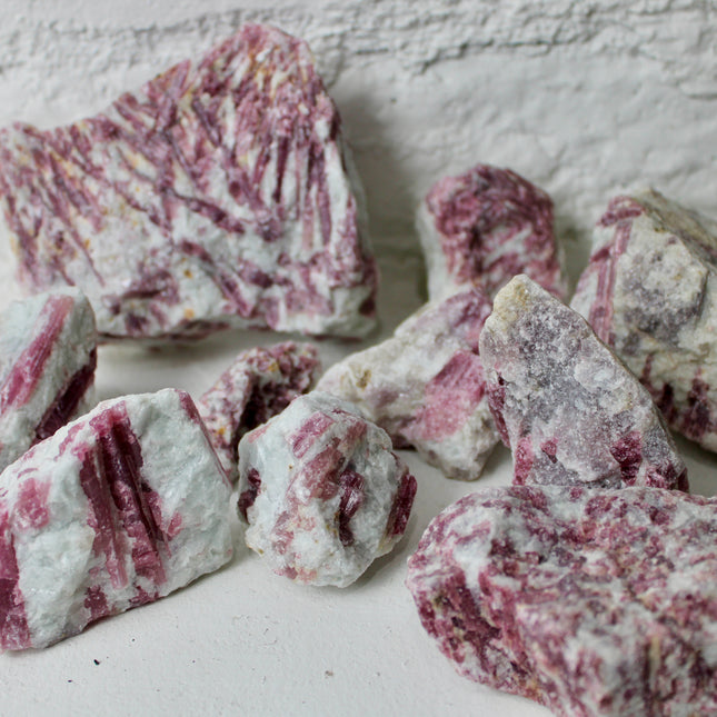 Pink Tourmaline Raw Specimens – Natural Rough Tourmaline Stones, You Pick Your Exact Piece