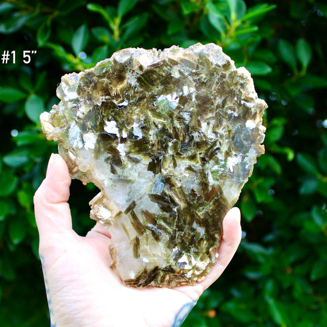 Golden Mica Quartz Muscovite Slab – Natural Polished Stone Slice with Sparkling Mica Layers, You Pick Your Exact Slab