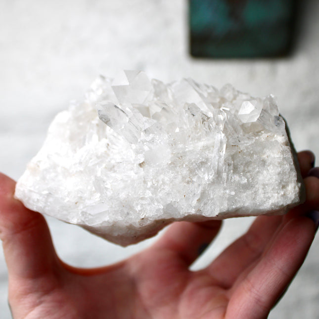 Raw Quartz Specimen – Natural Clear Quartz Cluster Display