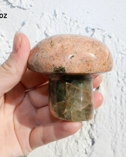 Ocean Jasper Mushroom Carving – Colorful Polished Natural Stone Mushroom You Pick Your Exact Piece!