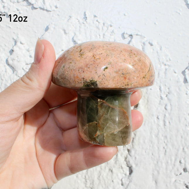 Ocean Jasper Mushroom Carving – Colorful Polished Natural Stone Mushroom You Pick Your Exact Piece!
