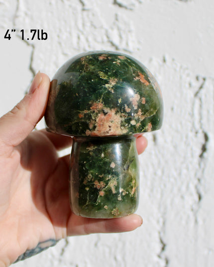 Ocean Jasper Mushroom Carving – Colorful Polished Natural Stone Mushroom You Pick Your Exact Piece!