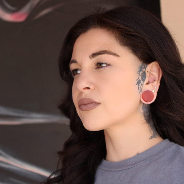 Cat Eye Plugs - Red Gauges - EC Plugs