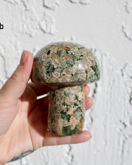 Ocean Jasper Mushroom Carving – Colorful Polished Natural Stone Mushroom You Pick Your Exact Piece!