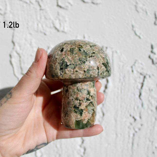 Ocean Jasper Mushroom Carving – Colorful Polished Natural Stone Mushroom You Pick Your Exact Piece!