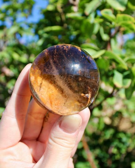 Garden Quartz Spheres – Natural Lodolite Crystal Balls with Inclusions, Polished Stone Spheres for Display, You Pick Your Exact Piece