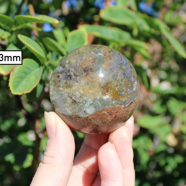 Garden Quartz Spheres – Natural Lodolite Crystal Balls with Inclusions, Polished Stone Spheres for Display, You Pick Your Exact Piece