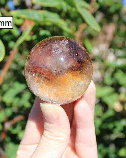 Garden Quartz Spheres – Natural Lodolite Crystal Balls with Inclusions, Polished Stone Spheres for Display, You Pick Your Exact Piece