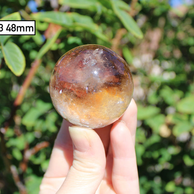 Garden Quartz Spheres – Natural Lodolite Crystal Balls with Inclusions, Polished Stone Spheres for Display, You Pick Your Exact Piece
