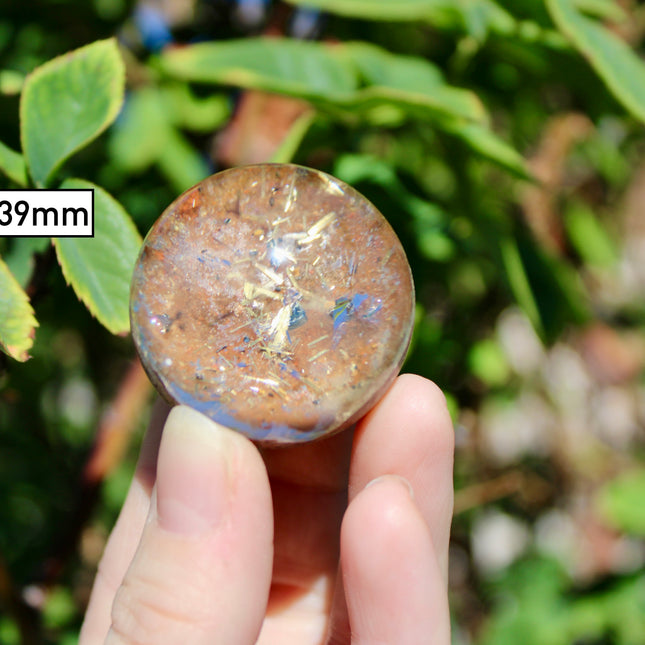 Garden Quartz Spheres – Natural Lodolite Crystal Balls with Inclusions, Polished Stone Spheres for Display, You Pick Your Exact Piece