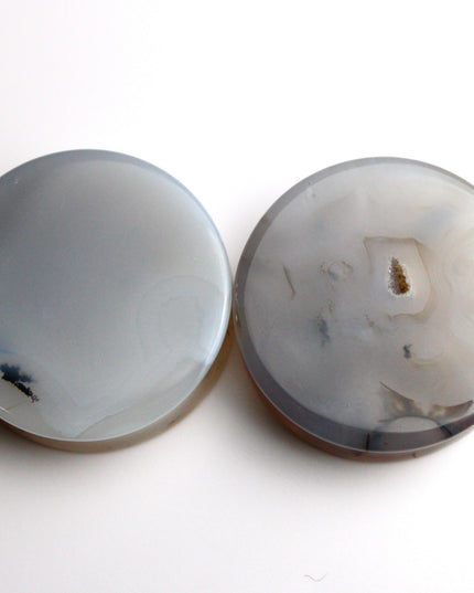 Dendritic Agate Double Flare Stone Plugs – Rare Natural Agate Gauges - Pick Your Pair