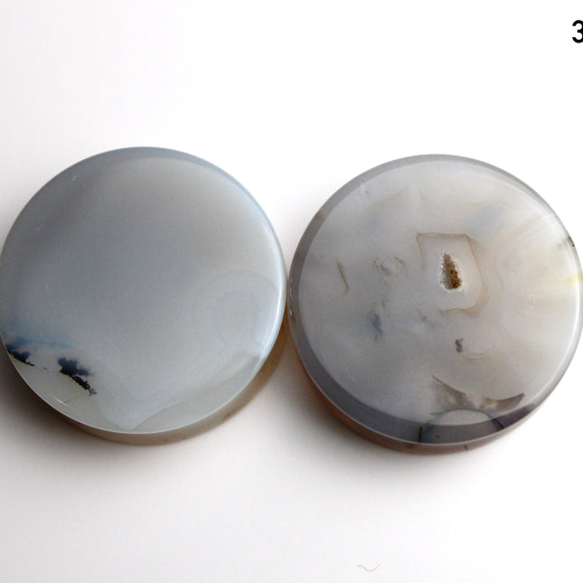 Dendritic Agate Double Flare Stone Plugs – Rare Natural Agate Gauges - Pick Your Pair