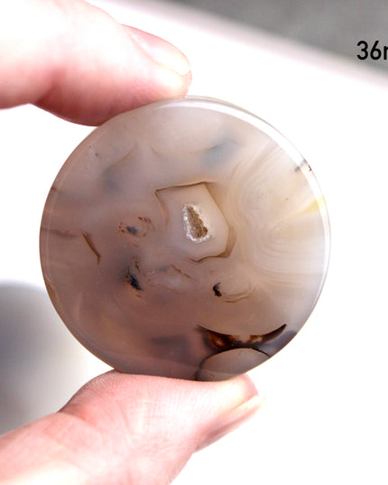 Dendritic Agate Double Flare Stone Plugs – Rare Natural Agate Gauges - Pick Your Pair