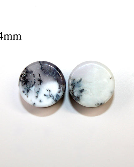 Purple Dendritic Agate Plugs – Natural Purple Stone Double Flare Gauges, Pick The Pair 6mm-25mm