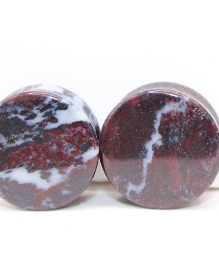 Brecciated Jasper Plugs ~ Double Flare PAIR