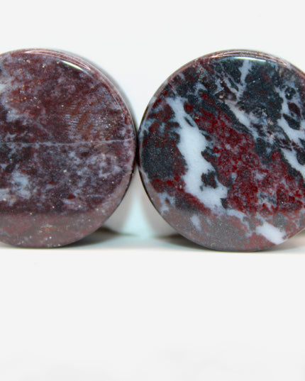 Brecciated Jasper Plugs ~ Double Flare PAIR