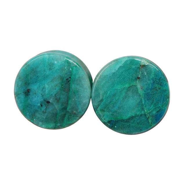 Chrysocolla Rare and Natural Stone Plugs 6mm-30mm