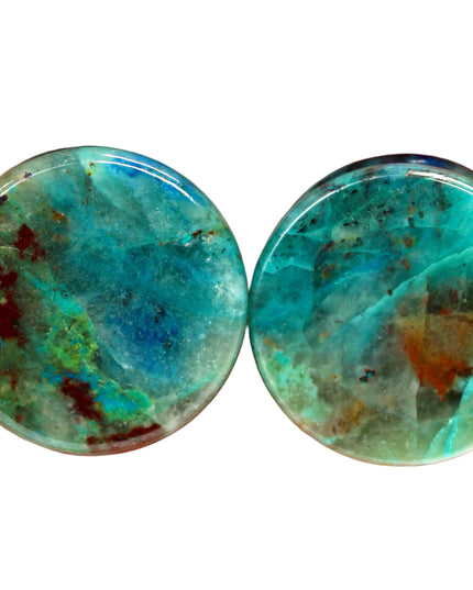 chrysocolla double flare plugs gauge