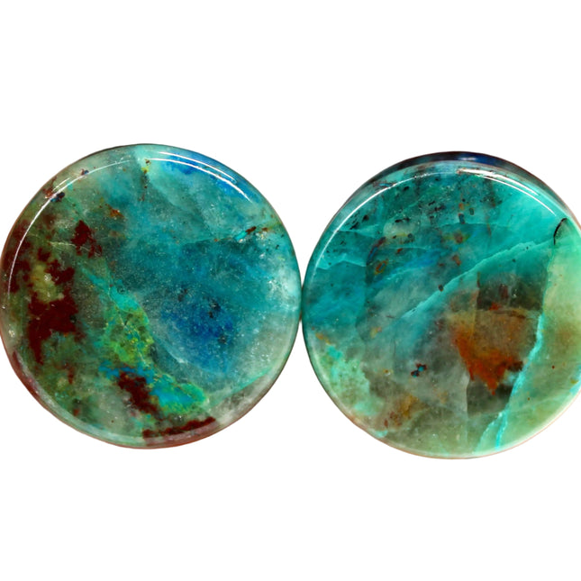 chrysocolla double flare plugs gauge