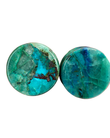 chrysocolla double flare plugs gauge