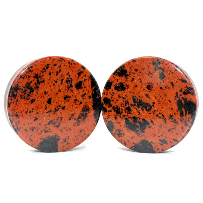 Mahogany Obsidian Stone Plugs Pair - EC Plugs