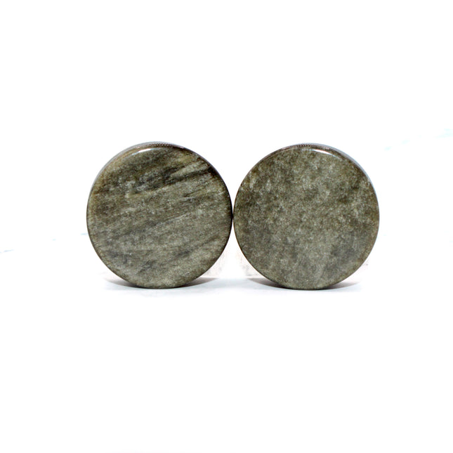 Golden Obsidian Double Flare Plugs PAIR - EC Plugs