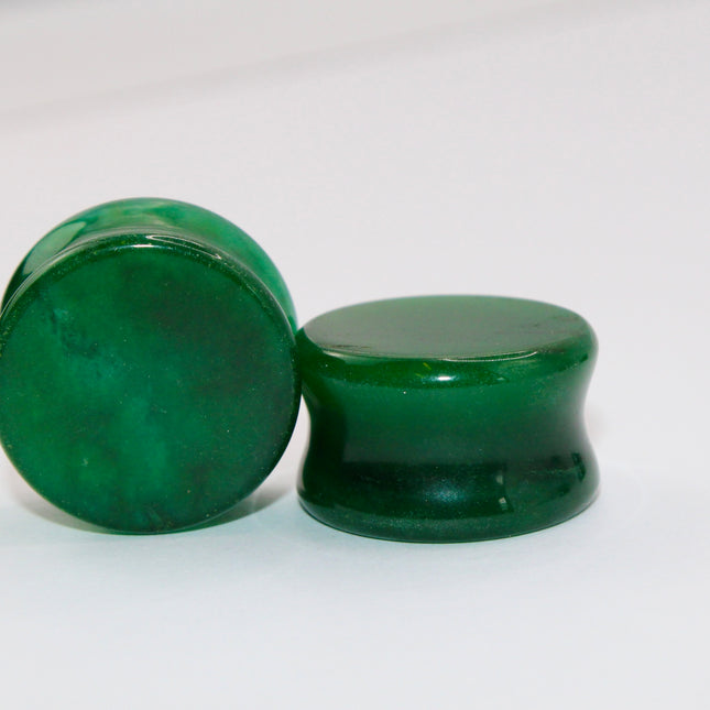 Jade Plugs – Double Flare Natural Stone Gauges 4mm-25mm