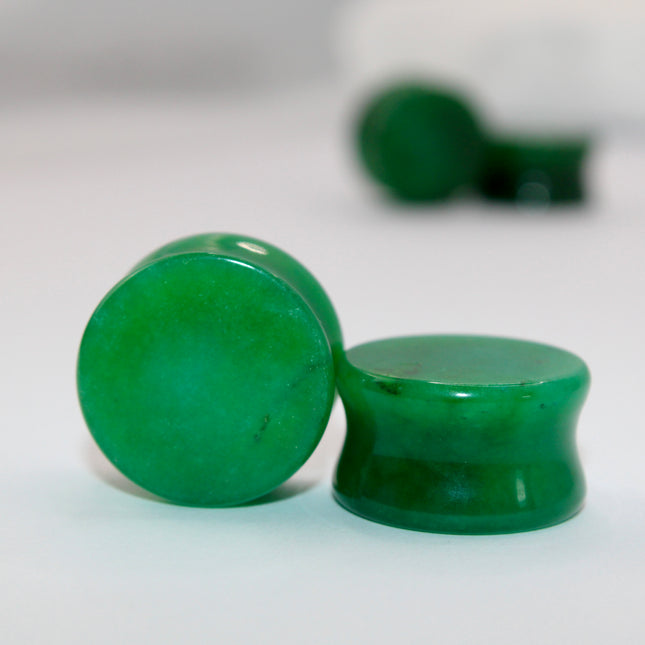 Jade Plugs – Double Flare Natural Stone Gauges 4mm-25mm
