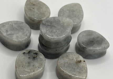 Moonstone Tear Drop Plugs - Gauges 7/8in 22mm