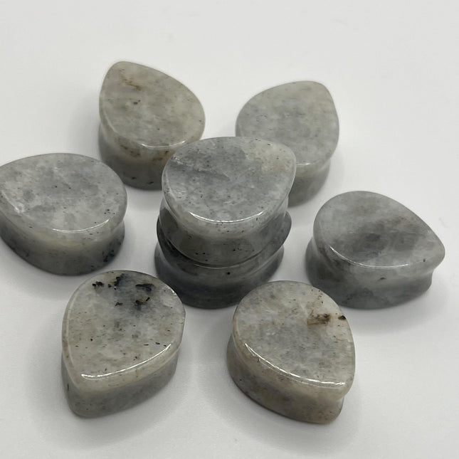 Moonstone Tear Drop Plugs - Gauges 7/8in 22mm