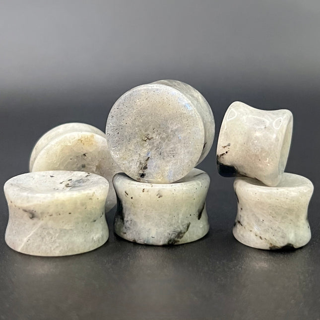 Moonstone double flare plugs