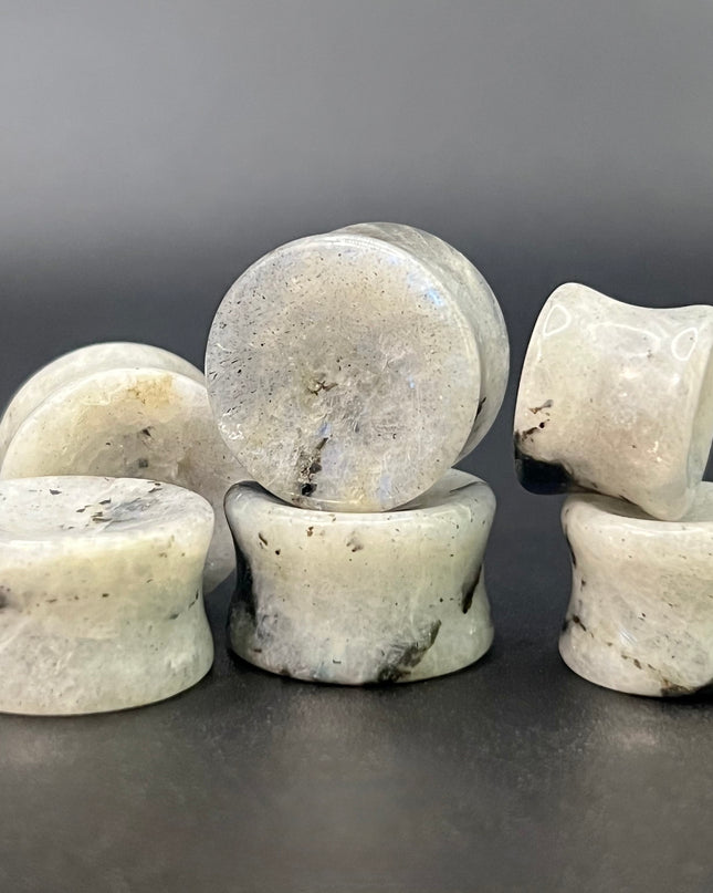 Moonstone double flare plugs