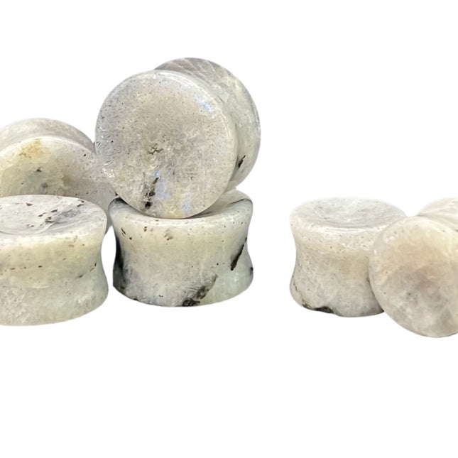 Moonstone double flare plugs