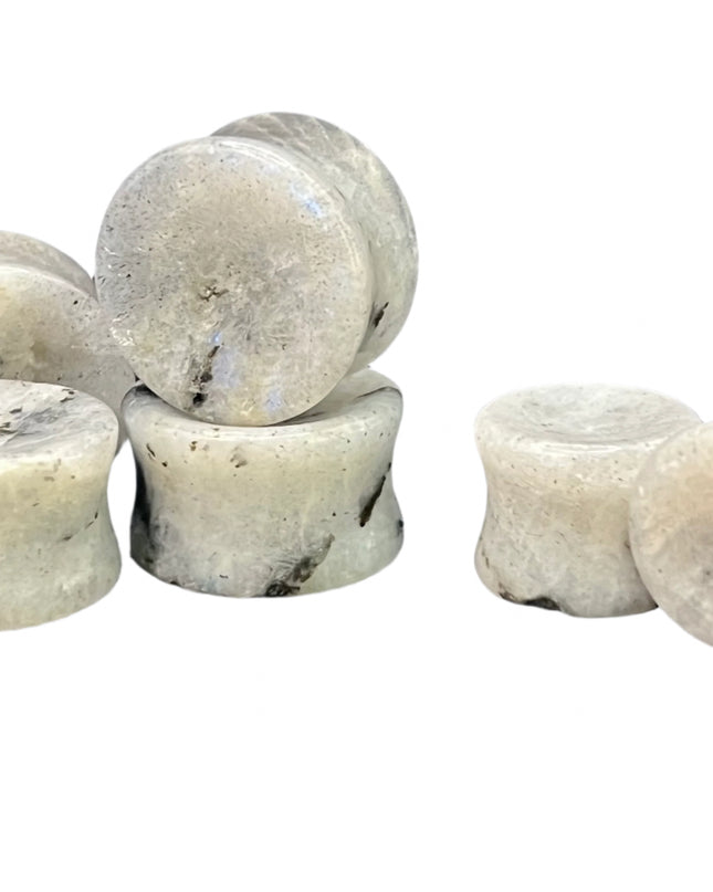 Moonstone double flare plugs