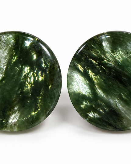 Moss Glass Double Flare for Gauged Ears