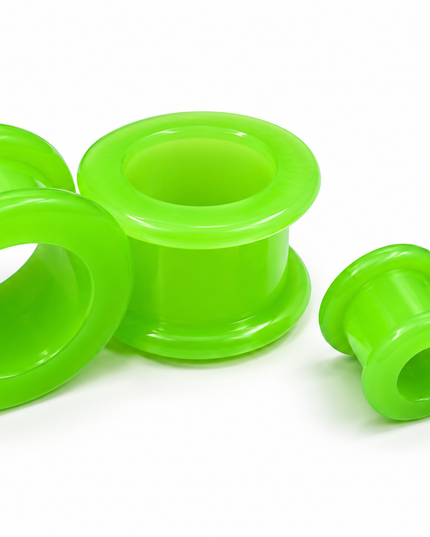 Green silicone hypo allergenic ear plugs
