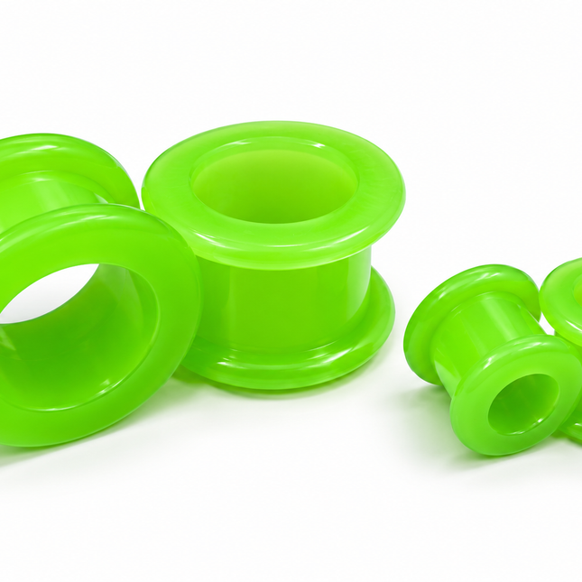 Green silicone hypo allergenic ear plugs
